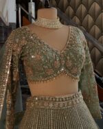 Presenting New Heavy Embroidery work Designer Soft Net Lahenga Collection - Image 17
