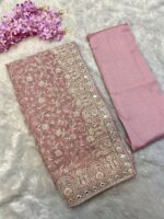 Presenting New Designer Georgette embroidery work saree collection - Image 6