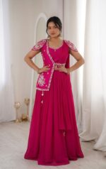 Launching New Embroidery work Lahenga choli with Jacket collection - Image 3