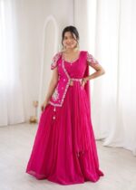 Launching New Embroidery work Lahenga choli with Jacket collection
