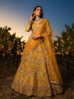 Launching New 4 meter flared premium quality soft net Lahenga choli collection - Image 7