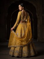 Launching New 4 meter flared premium quality soft net Lahenga choli collection - Image 8