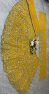 Launching New 4 meter flared premium quality soft net Lahenga choli collection - Image 20