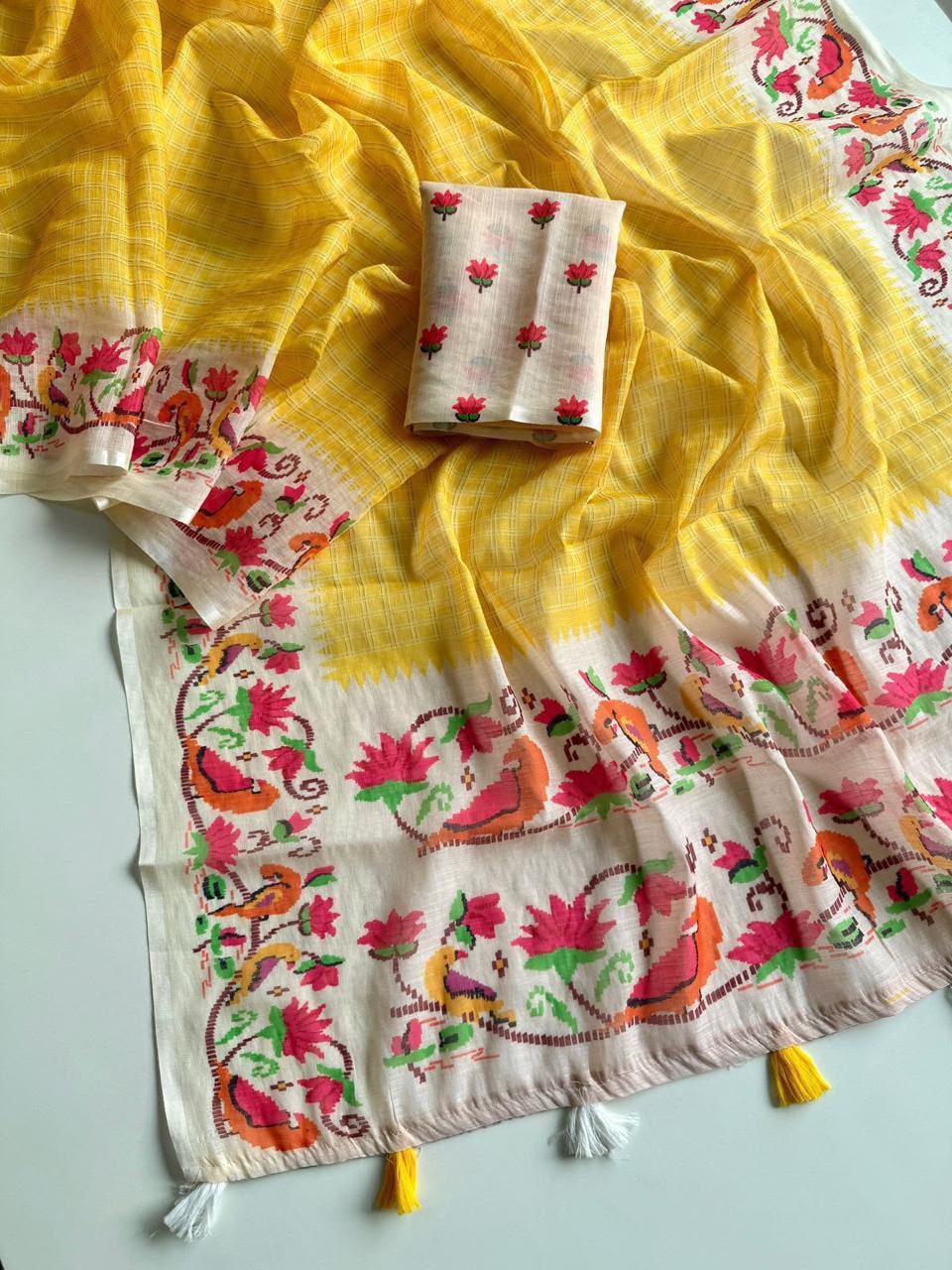 IMG-20260722-WA0235 Presenting New Premium Soft linen saree collection - Image 1