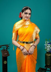 Presenting New pure jacquard weaving organza silk all over saree collection - Image 8