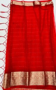 Presenting New pure jacquard weaving organza silk all over saree collection - Image 15