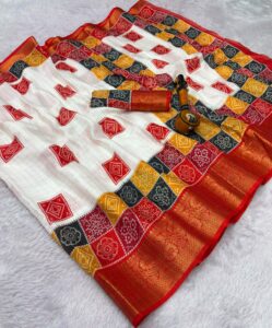 Premium soft Dola Silk saree collection - Image 2