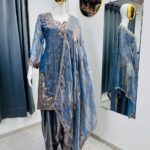 Presenting New Festival Season Heavy Embroidery work Top Farsi Plazzo with dupatta set