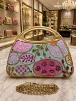 Indian Now Bridal Wedding Bucket clutch Sling bag - Image 4