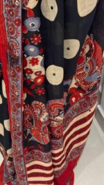 Royal Kalamkari soft linen banarasi cotton silk saree collection - Image 6