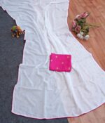 Presenting New Beautiful White vichitra saree collection - Image 3