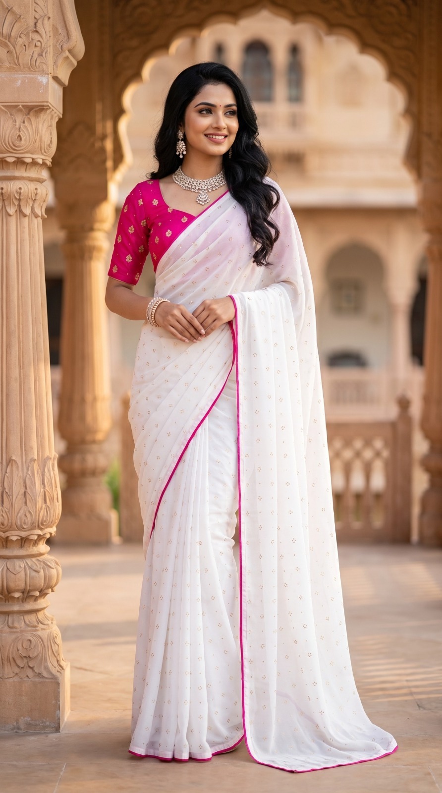 IMG-20260725-WA0029 Presenting New Beautiful White vichitra saree collection - Image 1