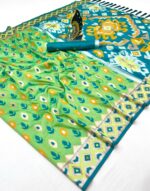 Presenting New premium silk fabric patola design saree design - Image 9