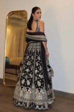 Presenting New Designer Heavy Embroidery design Bold Black Beautiful Lahenga collection - Image 2