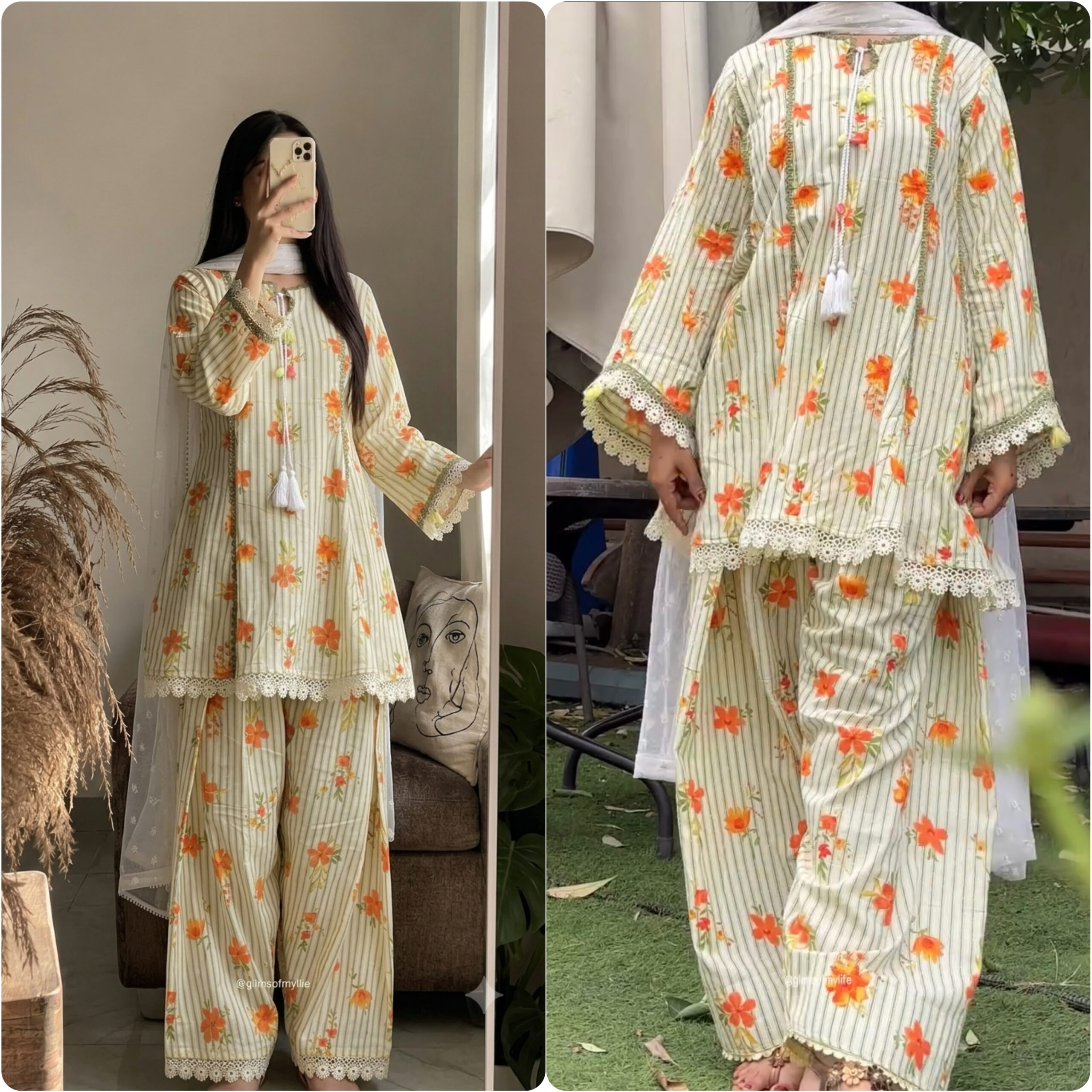 Presenting New Top Farsi pant with Dupatta set collection