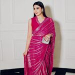 Presenting New wrapped in pink dipped in shine saree collection