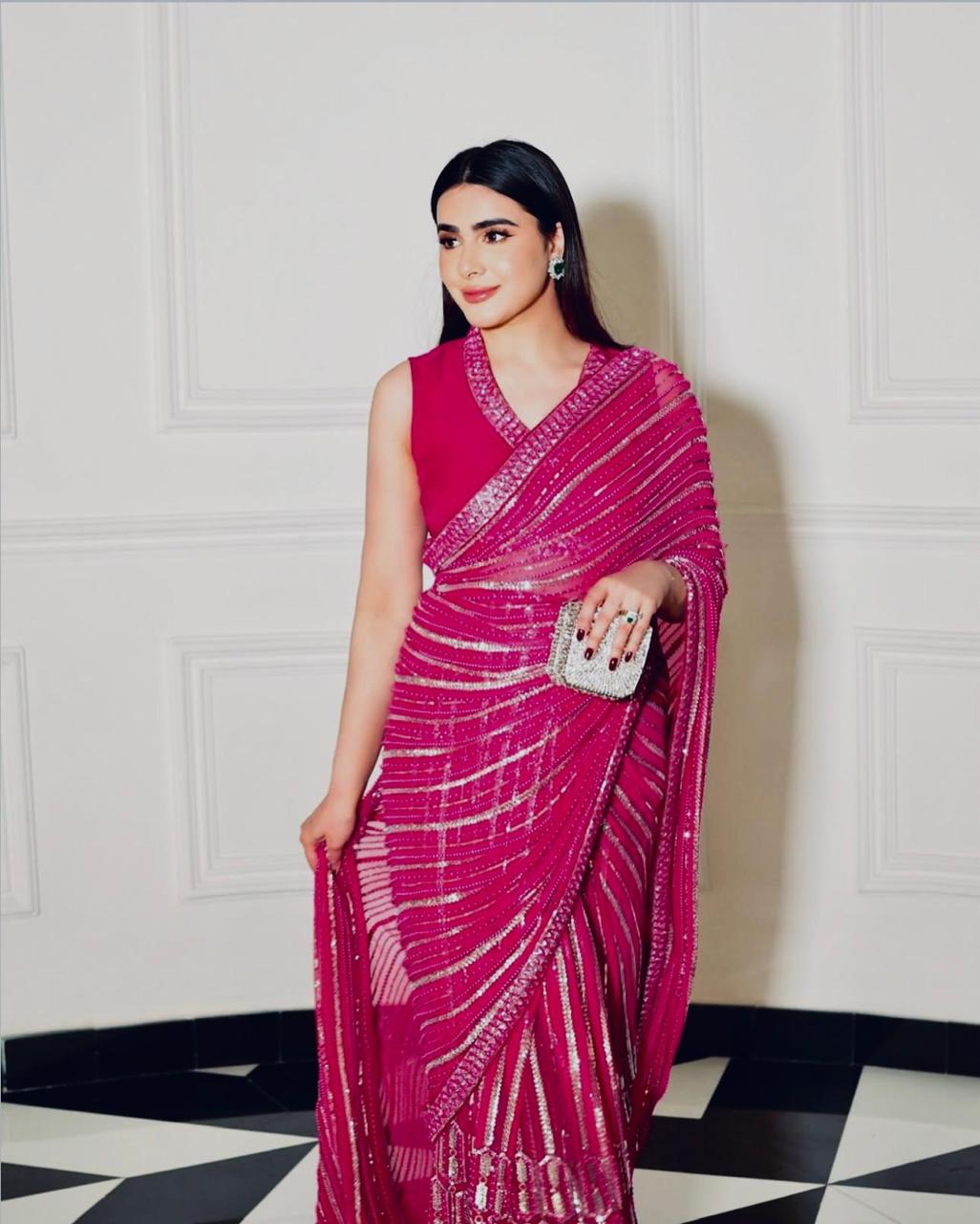 IMG-20260727-WA0078 Presenting New wrapped in pink dipped in shine saree collection - Image 1