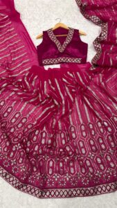 Presenting New wrapped in pink dipped in shine saree collection - Image 8