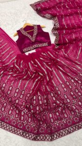 Presenting New wrapped in pink dipped in shine saree collection - Image 7