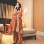 Presenting New Designer Top Plazzo with dupatta set