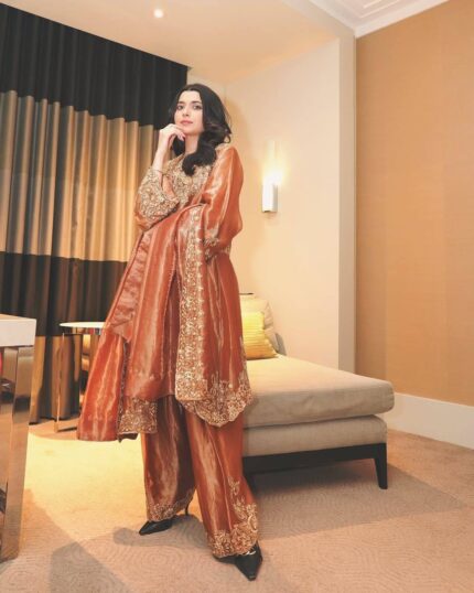 Presenting New Designer Top Plazzo with dupatta set