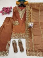 Presenting New Designer Top Plazzo with dupatta set - Image 9