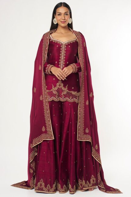 Presenting New Designer kurti Plazzo with dupatta set