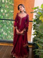 Presenting New Designer kurti Plazzo with dupatta set - Image 6