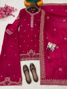 Presenting New Designer kurti Plazzo with dupatta set - Image 15