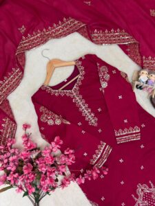Presenting New Designer kurti Plazzo with dupatta set - Image 14