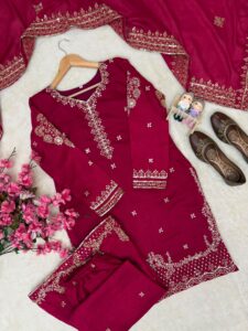 Presenting New Designer kurti Plazzo with dupatta set - Image 17