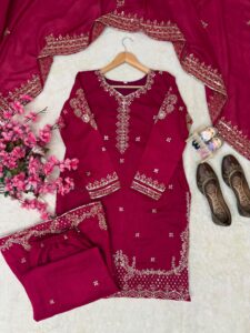 Presenting New Designer kurti Plazzo with dupatta set - Image 20