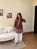 Launching New Designer Trending Kurti plazzo set - Image 2