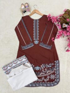 Launching New Designer Trending Kurti plazzo set - Image 7