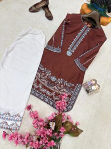 Launching New Designer Trending Kurti plazzo set - Image 9