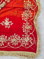 Presenting New Trending original Hand charkhi Gotta work saree - Image 12