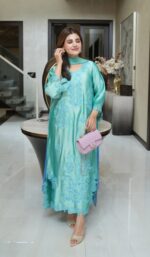 Presenting New Designer Premium Quality Top Pant with dupatta set - Image 3