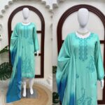 Presenting New Designer Premium Quality Top Pant with dupatta set - Image 8