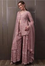 Presenting New Designer Embroidery design Top Plazzo with dupatta set - Image 6