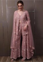 Presenting New Designer Embroidery design Top Plazzo with dupatta set - Image 4