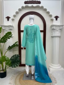 Presenting New Designer Premium Quality Top Pant with dupatta set - Image 9