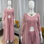 Presenting New Designer Embroidery design Top Plazzo with dupatta set - Image 2