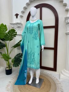 Presenting New Designer Premium Quality Top Pant with dupatta set - Image 13