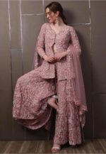 Presenting New Designer Embroidery design Top Plazzo with dupatta set - Image 5