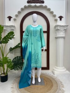 Presenting New Designer Premium Quality Top Pant with dupatta set - Image 12