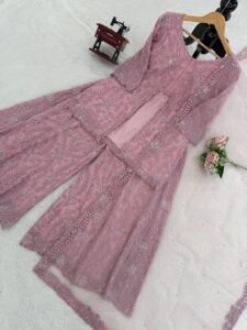 Presenting New Designer Embroidery design Top Plazzo with dupatta set - Image 10
