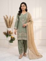 Presenting New Designer Heavy Embroidery work Top salwar with dupatta set