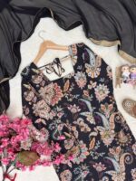 Presenting New Designer Trending floral Digital print kurti sharara with dupatta set - Image 20