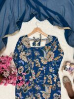 Presenting New Designer Trending floral Digital print kurti sharara with dupatta set - Image 9