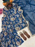 Presenting New Designer Trending floral Digital print kurti sharara with dupatta set - Image 15